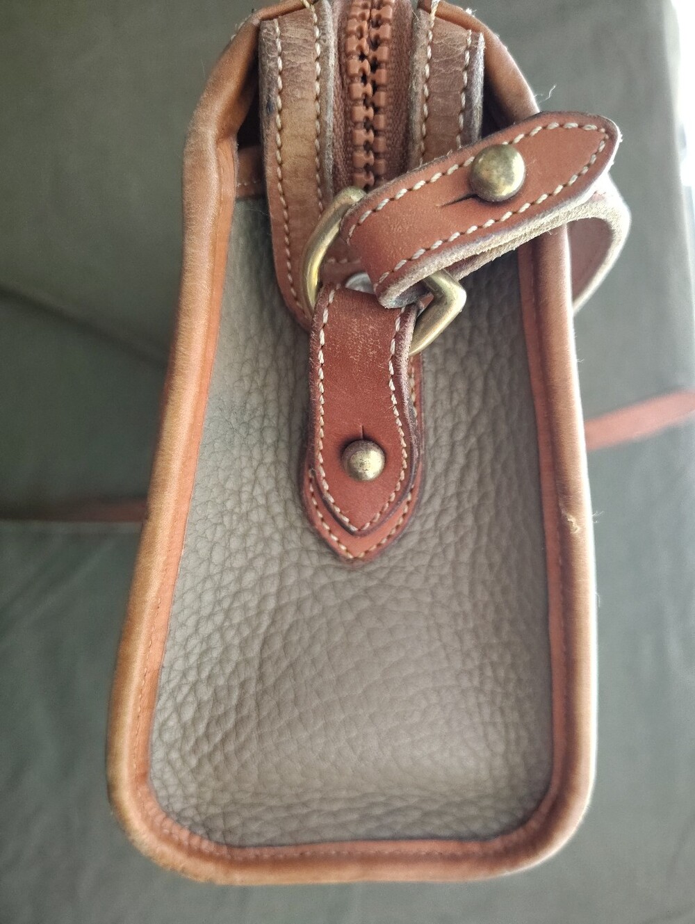 Vintage Dooney & Bourke All-Weather Leather Zip Crossbody Bag - AS IS - Picture 7 of 10